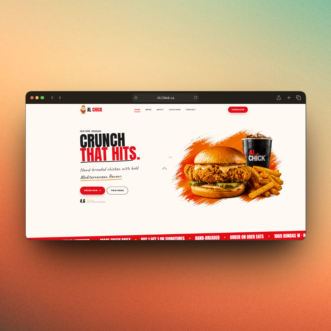 The Al Chick website rebuilt by VenustAI