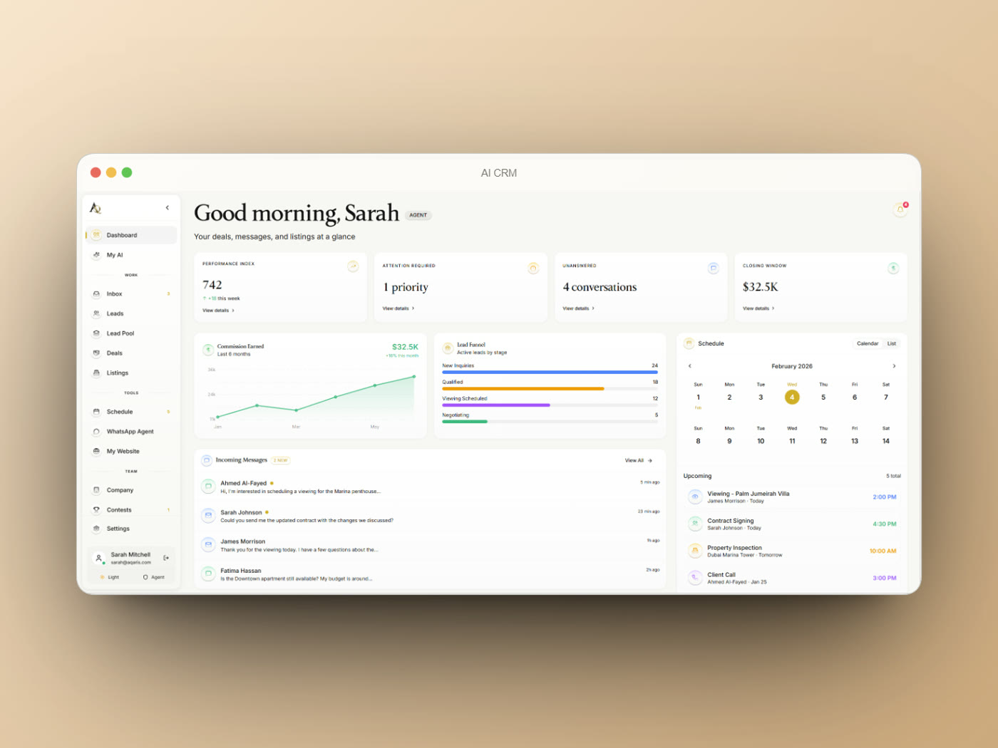 Aqaris AI-native CRM